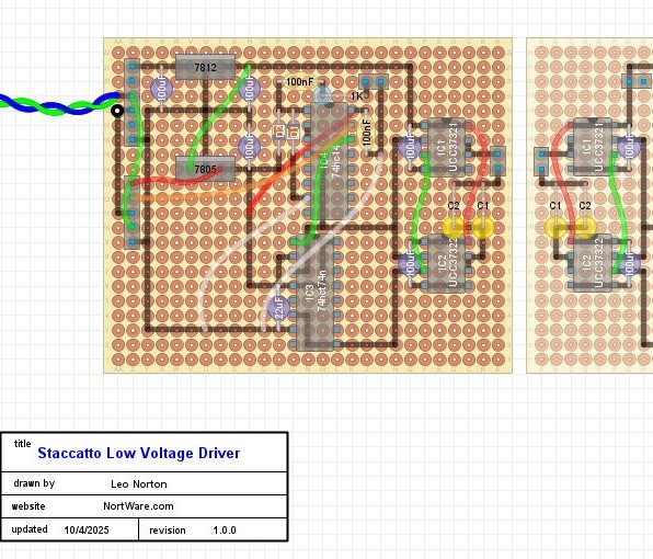 Low voltage driving schematic