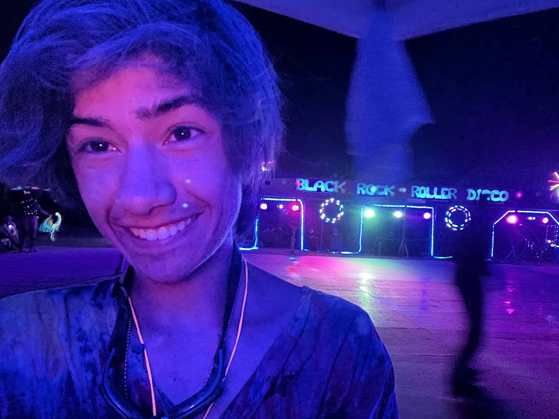 Black rock roller disco