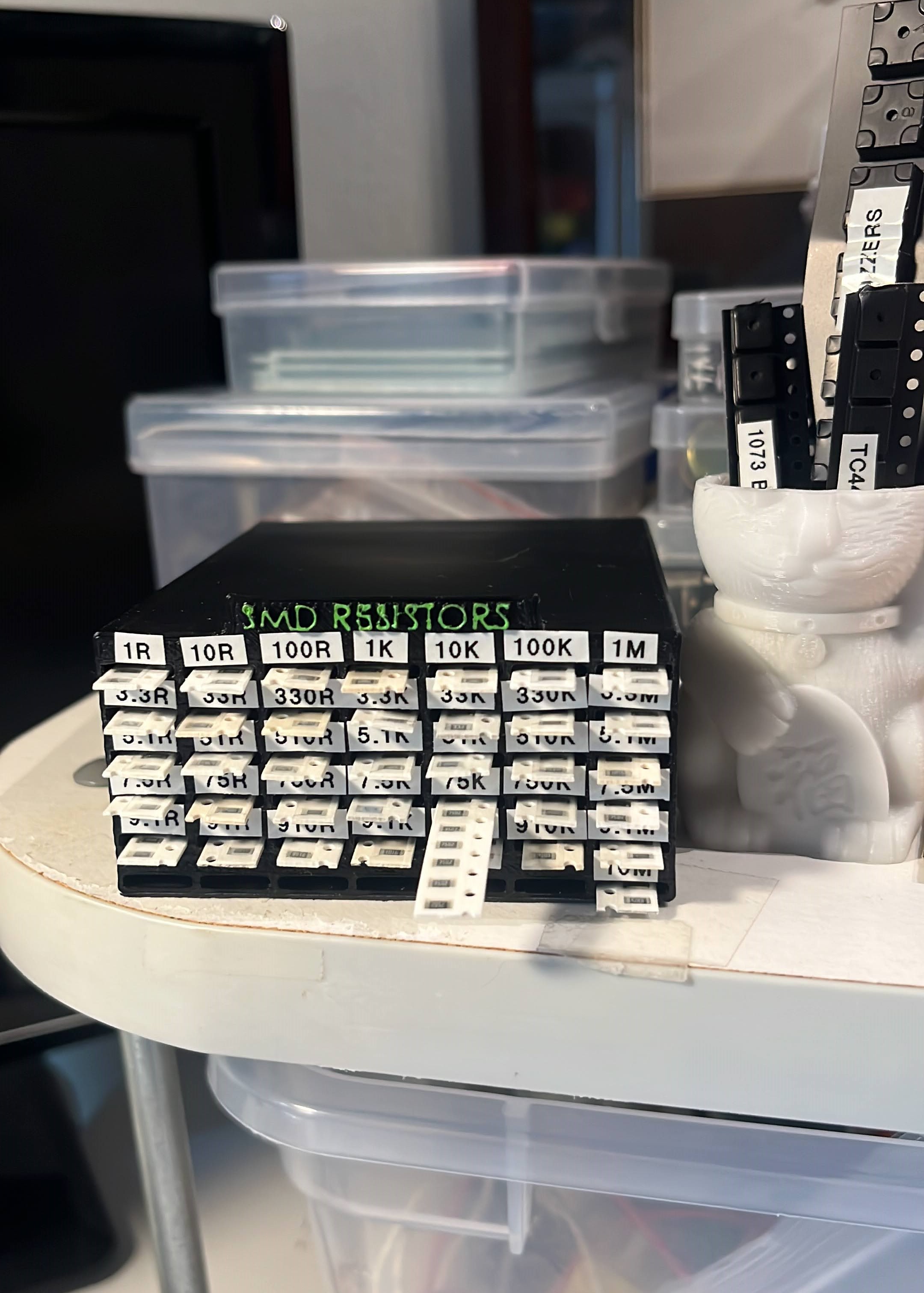 SMD resistor holder